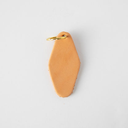 Vegetable Tanned Hotel Key Fob- leather keychain - leather key holder - leather key fob - KMM &amp; Co.