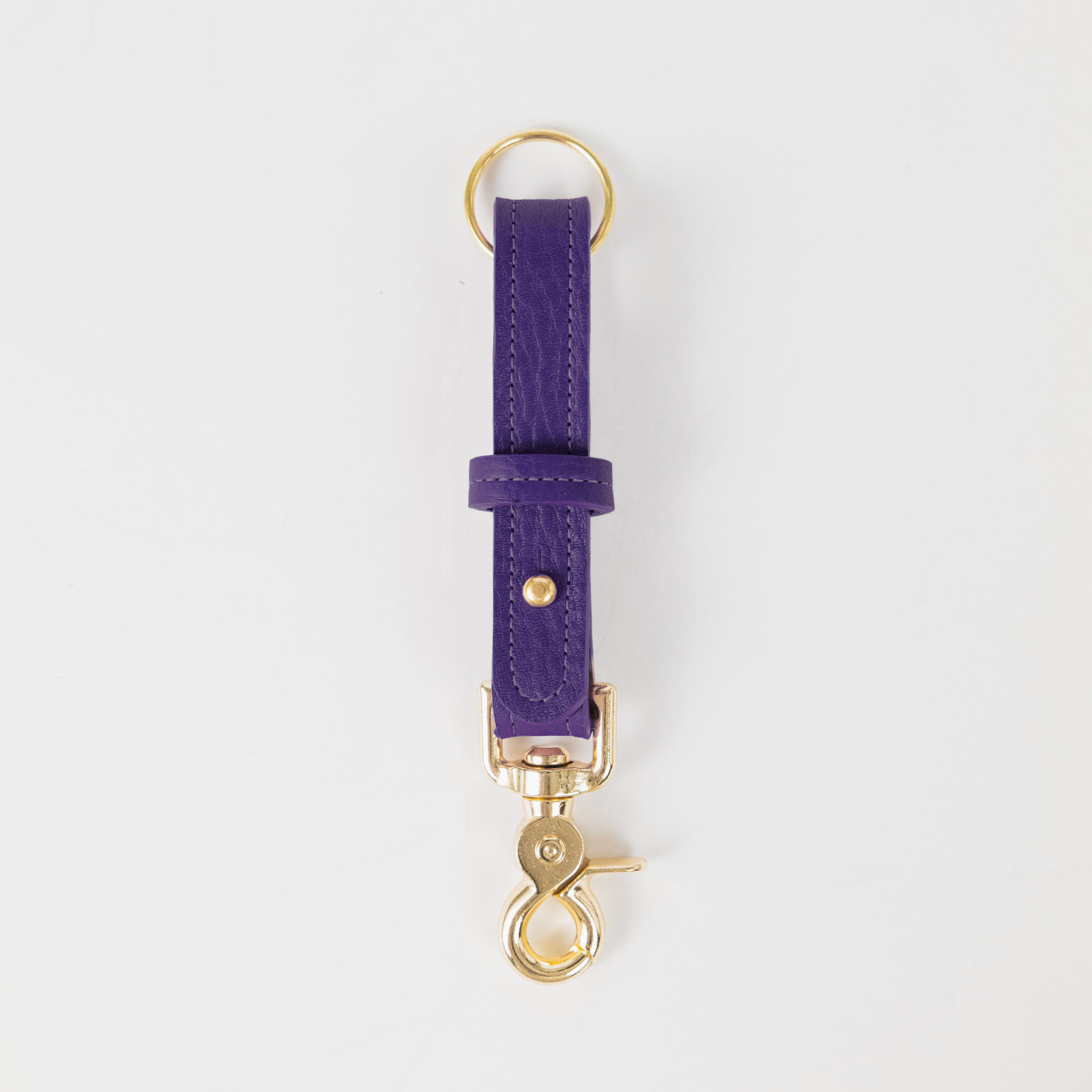 Violet Cypress Key Lanyard- leather keychain for men and women - KMM &amp; Co.