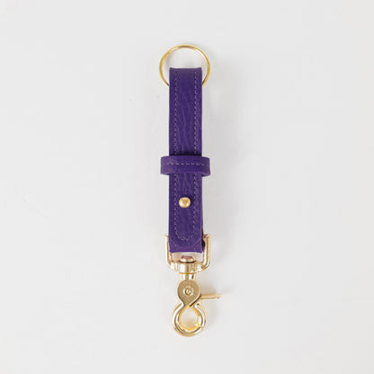 Violet Cypress Key Lanyard- leather keychain for men and women - KMM &amp; Co.