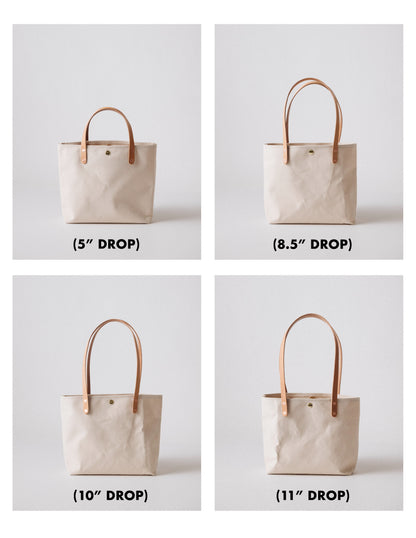 Natural Canvas Mini Panel Tote