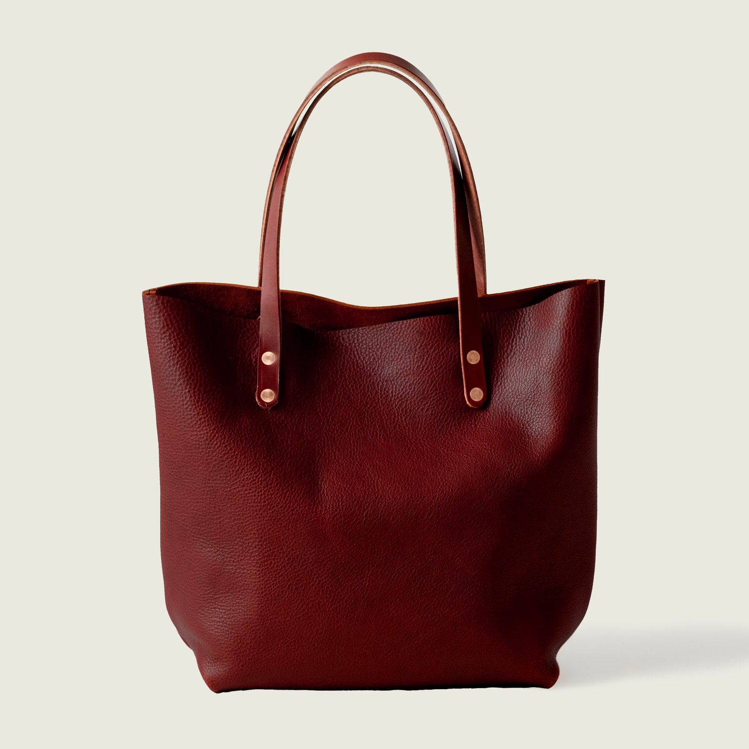 Dark Cherry Bulldog Tote