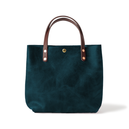 Dark Teal Bulldog Mini Tote