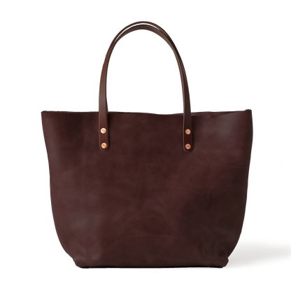 Dark Brown Bulldog East West Tote