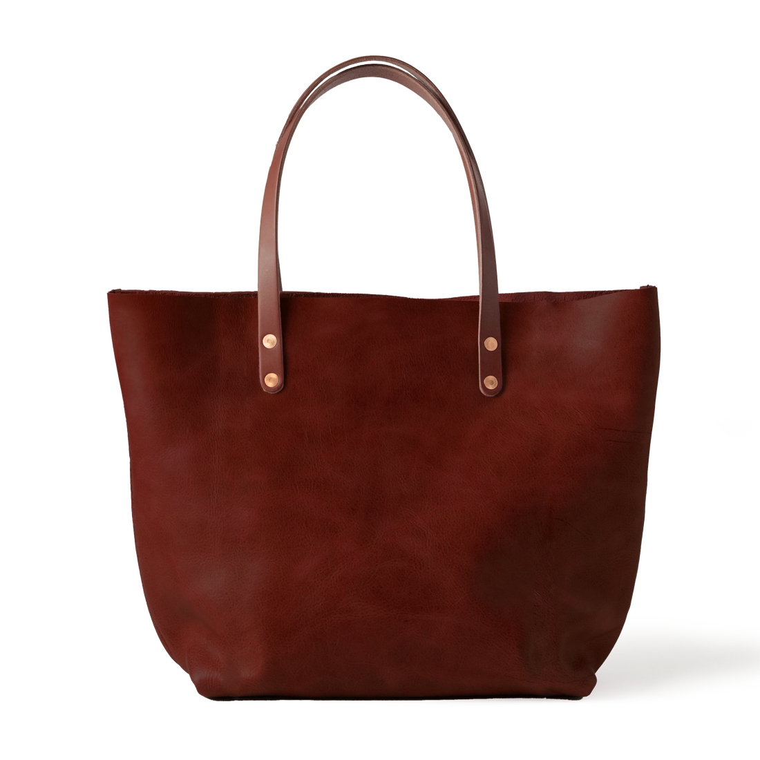 Dark Tan Bulldog East West Tote