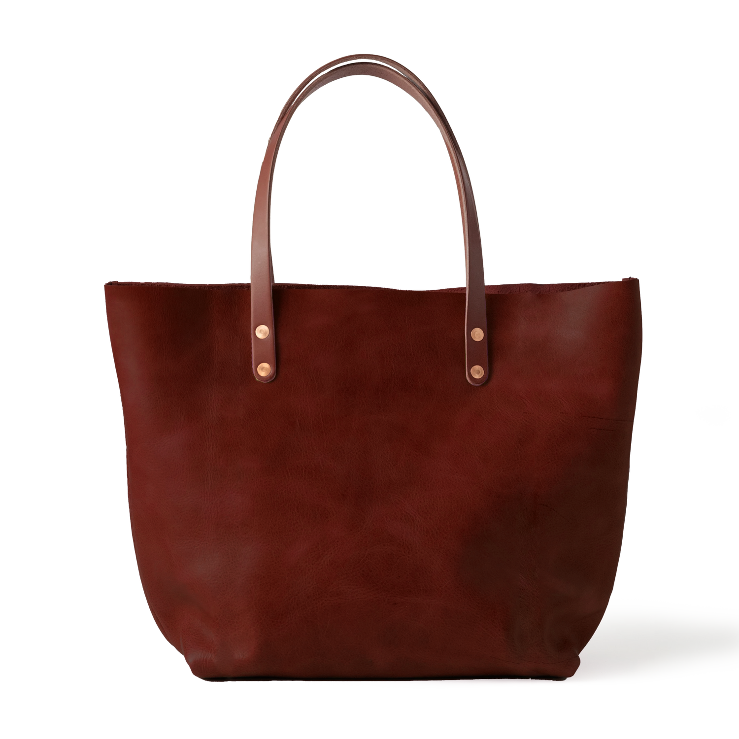 Dark Tan Bulldog East West Tote