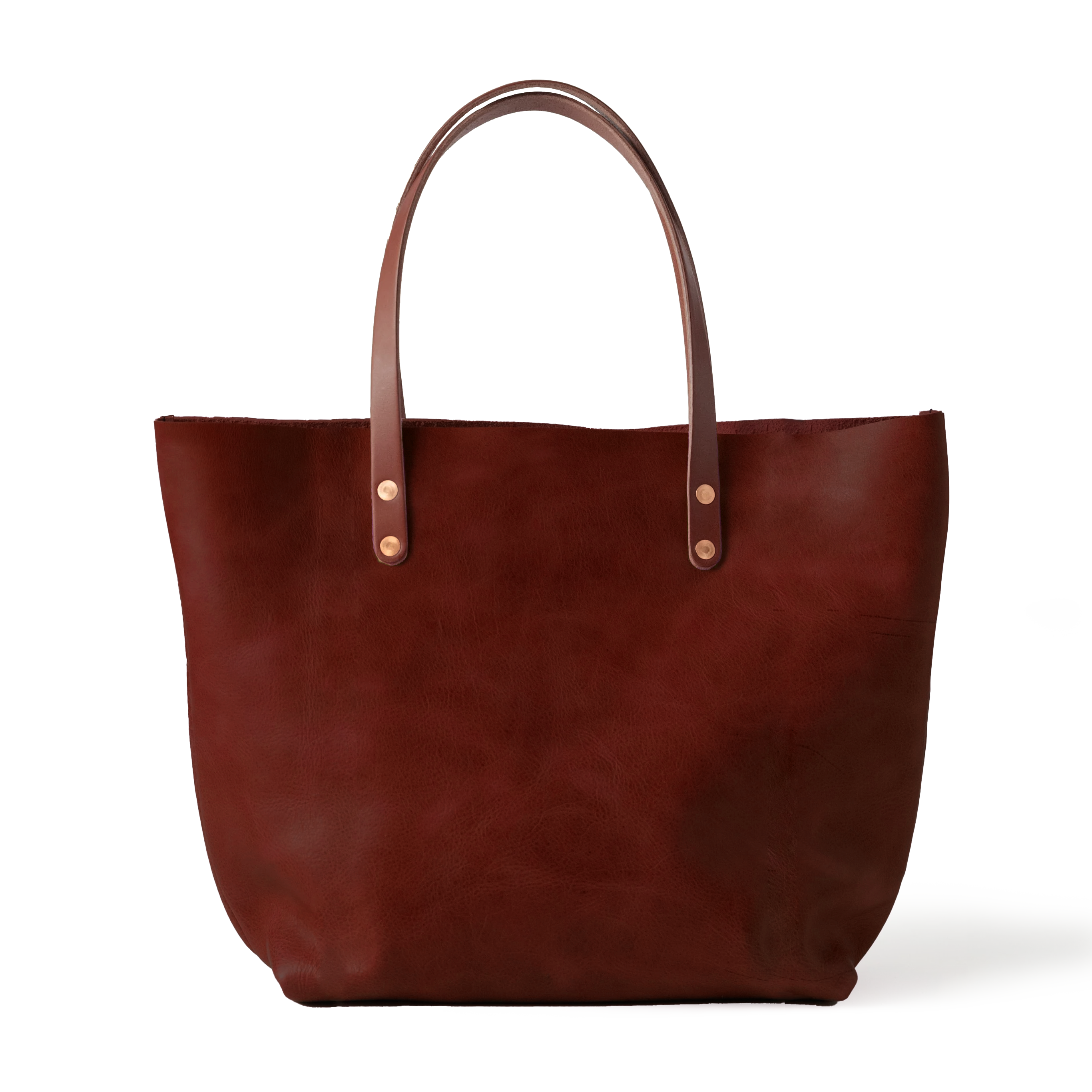 Dark Tan Bulldog East West Tote