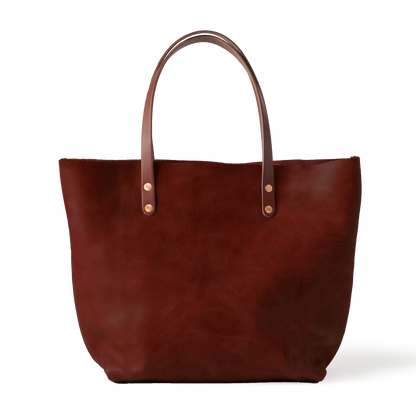 Dark Tan Bulldog East West Tote