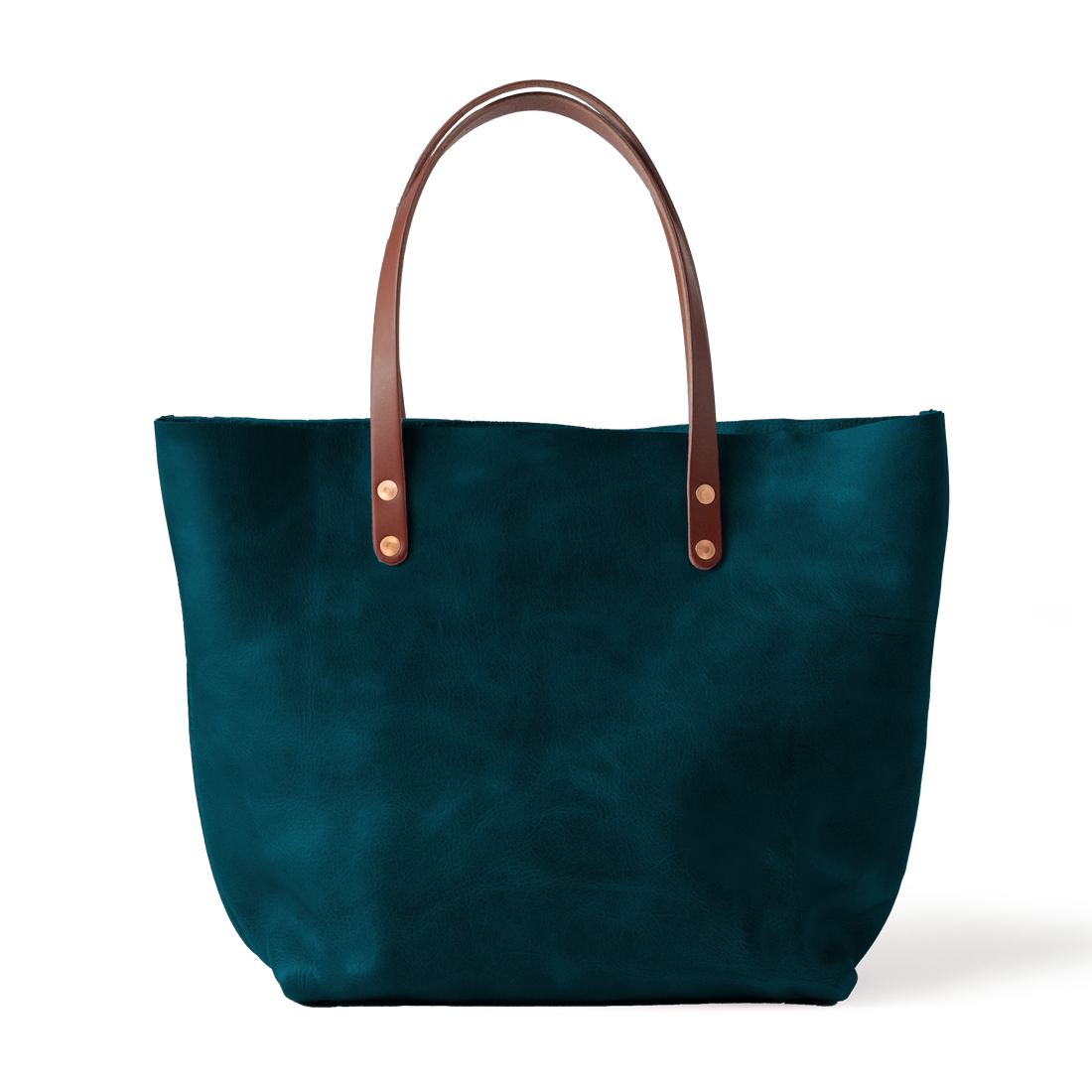 Dark Teal Bulldog East West Tote