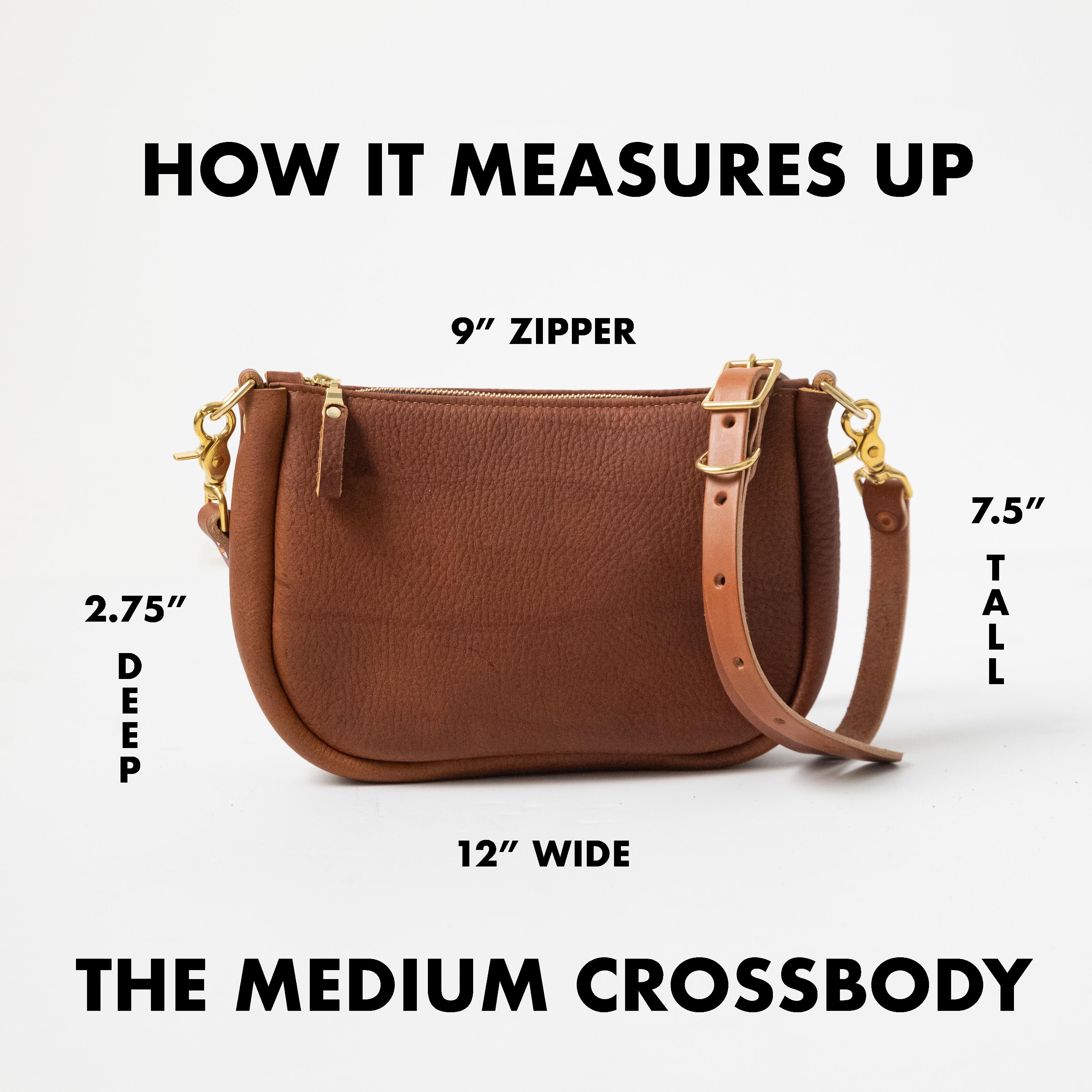 Leather Roulette Medium Crossbody Bag