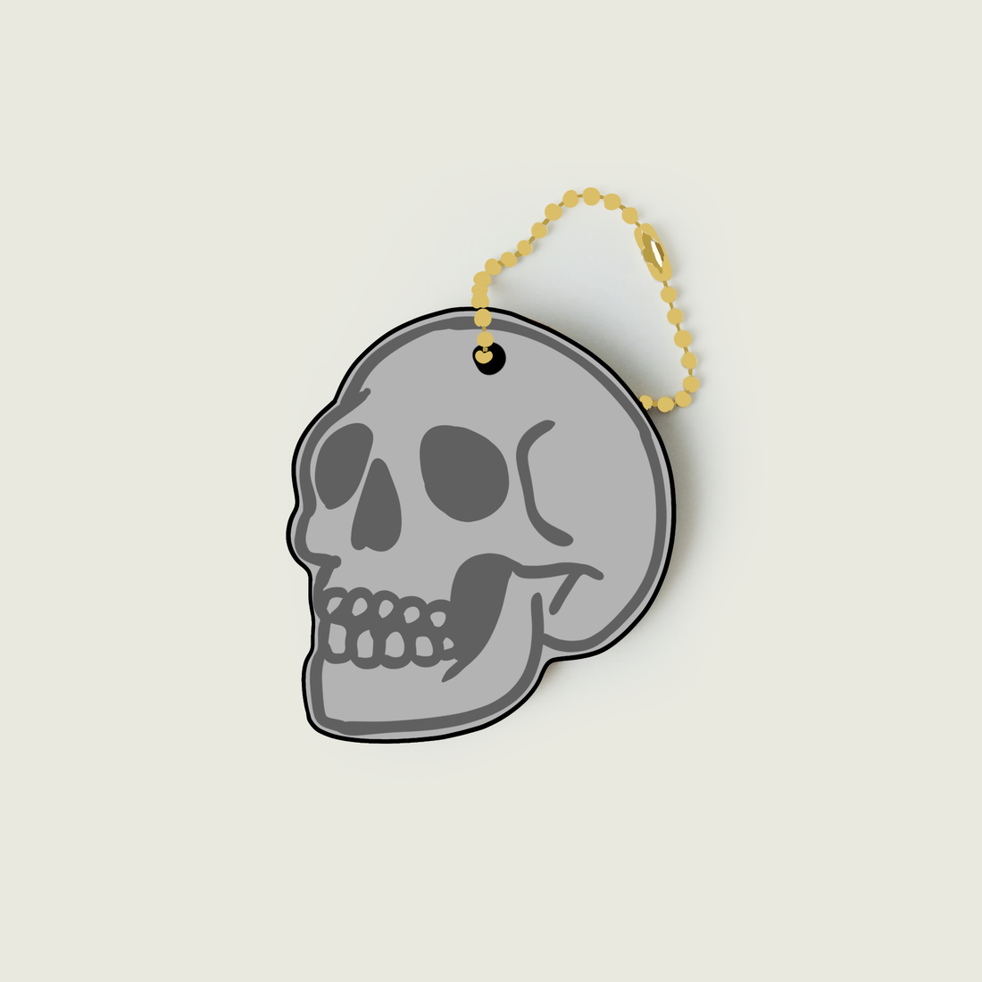 Horween Roulette 2-Ply Skull Tag