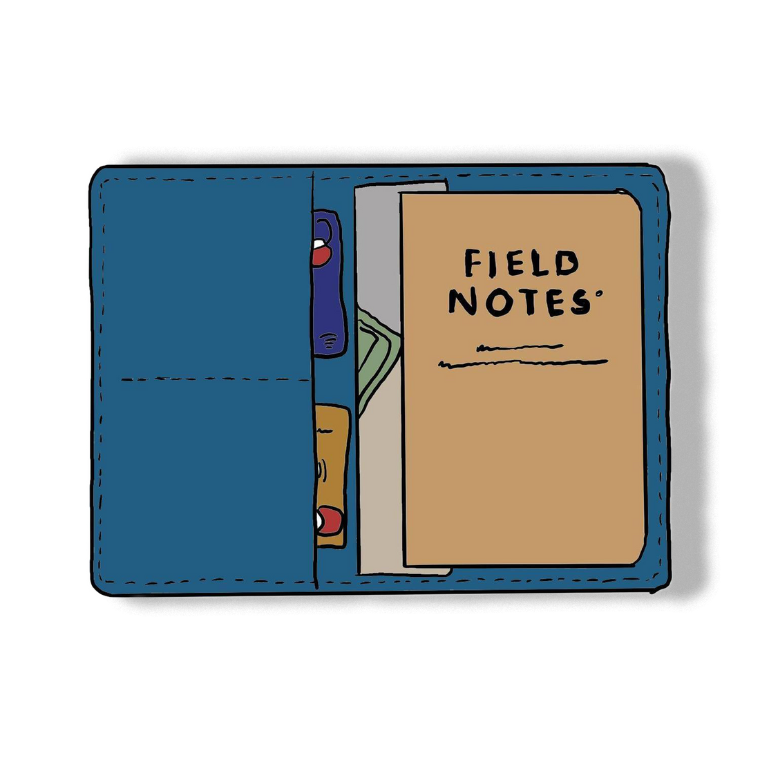 Leather Roulette Passport Wallet