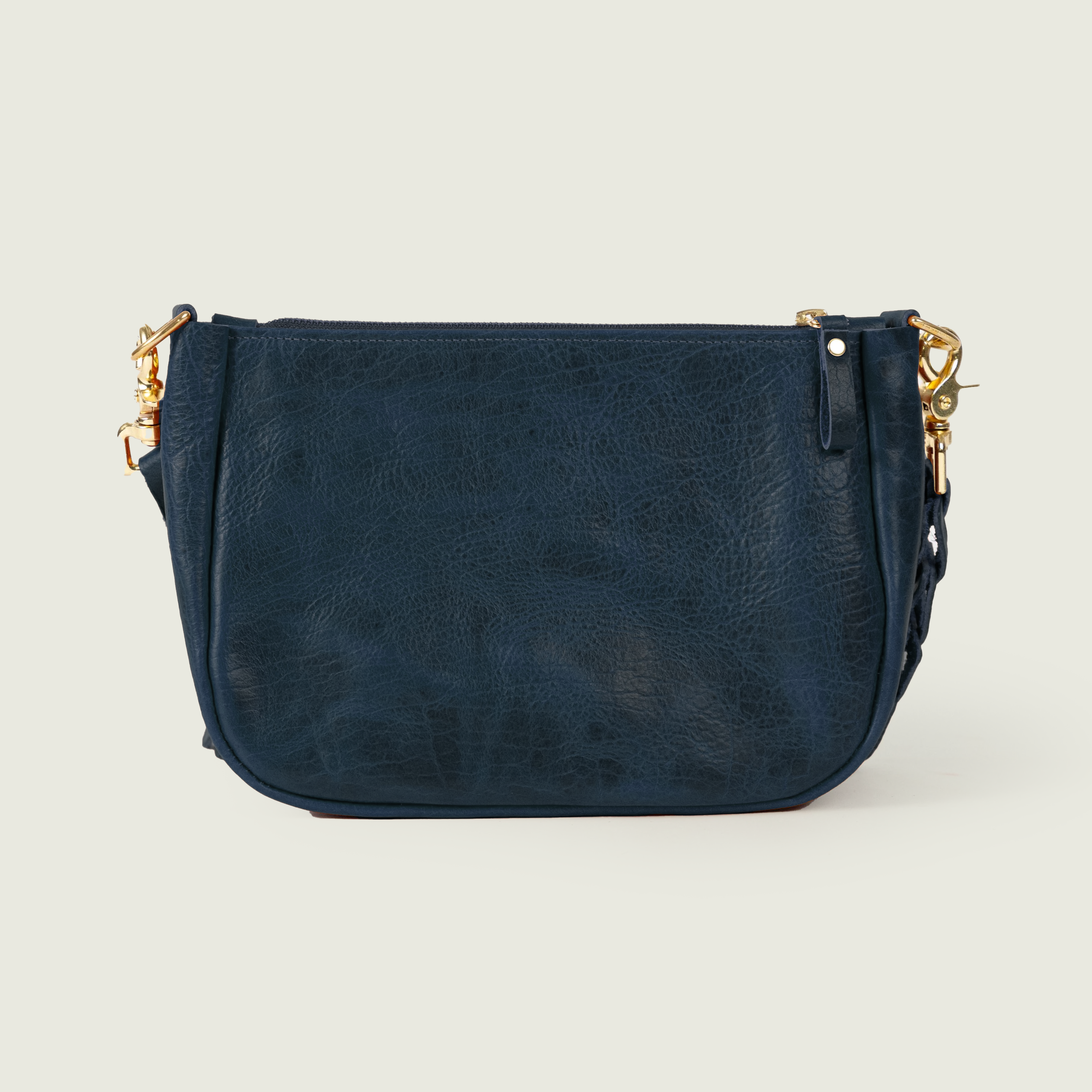 Scratch-and-Dent Navy Navajo Bison Medium Crossbody Bag