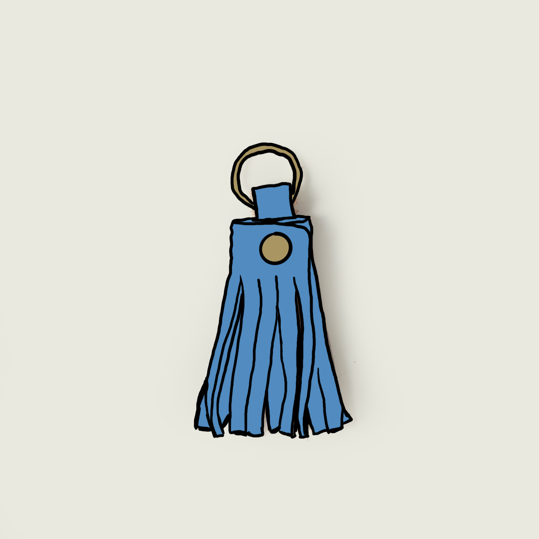 Showroom Roulette Tassel Keychain
