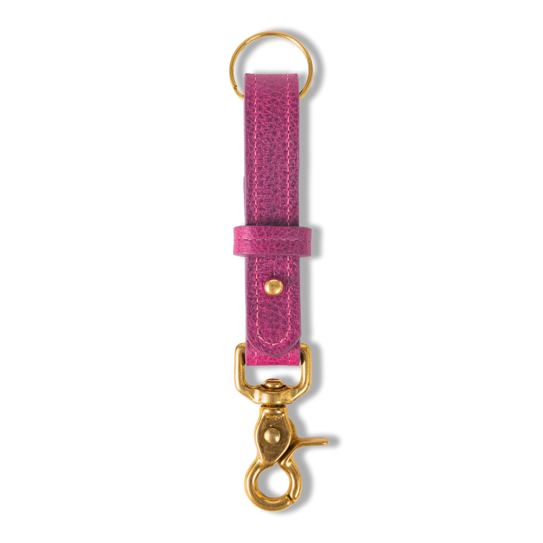 Pink Bulldog Key Lanyard