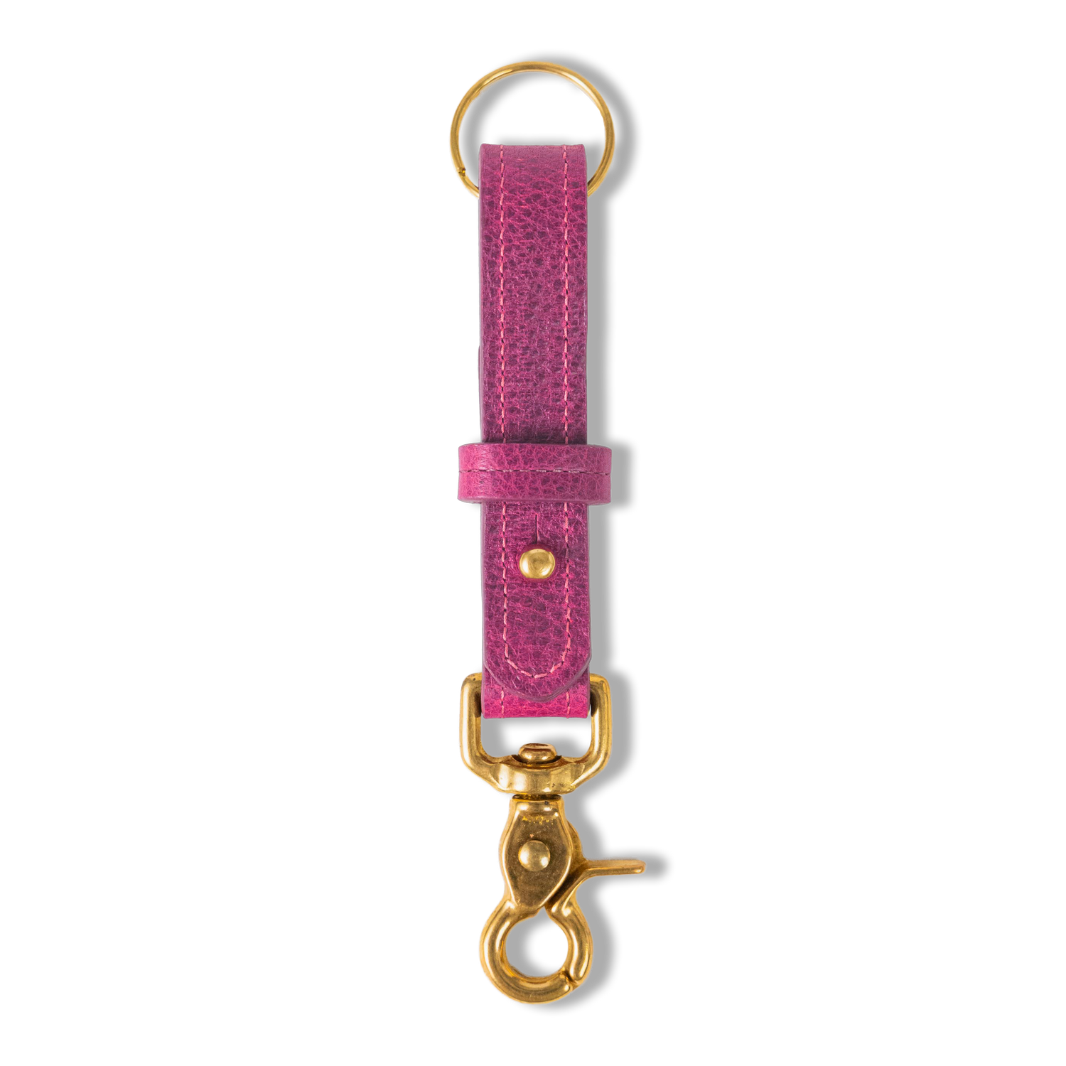 Pink Bulldog Key Lanyard