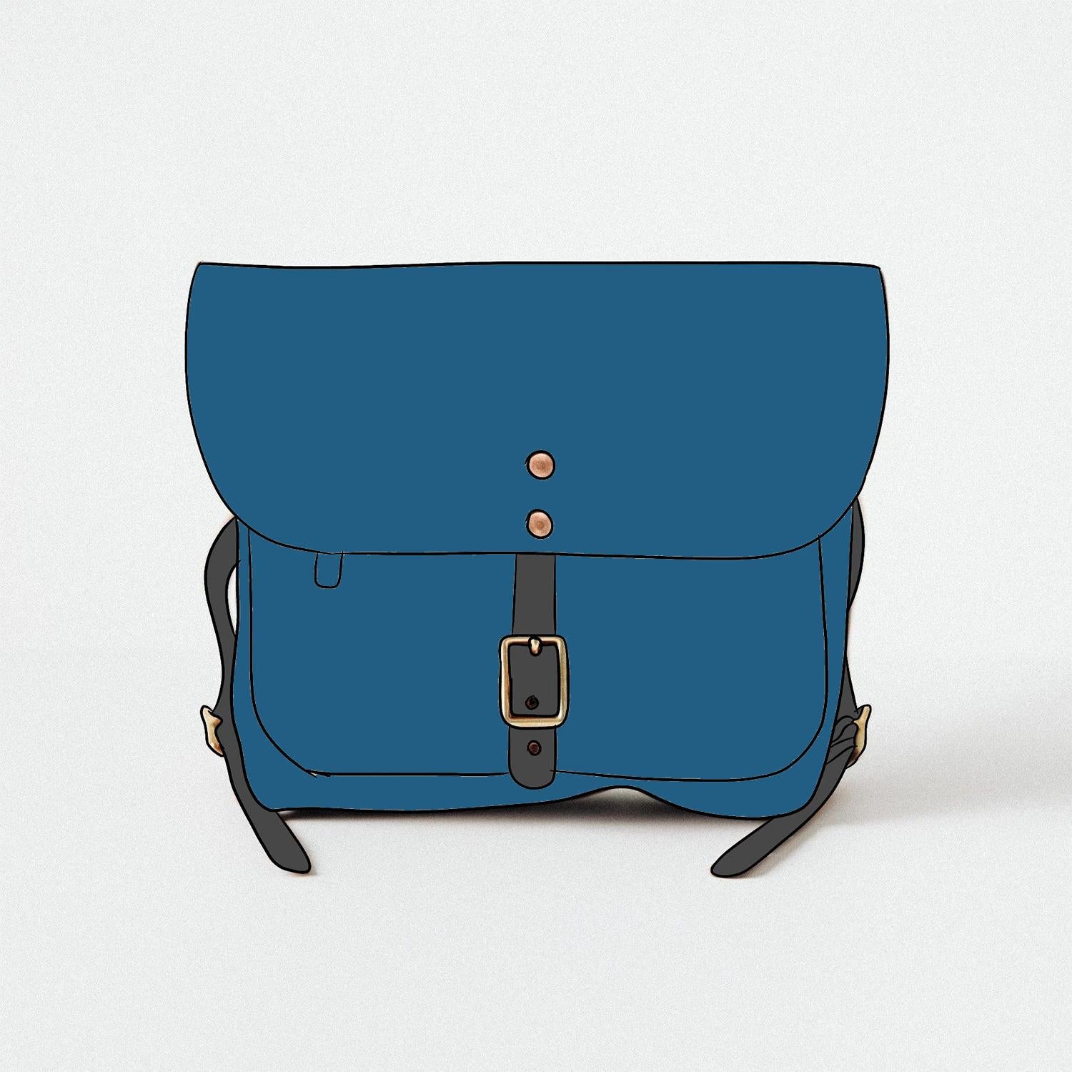 Leather Roulette Backpack