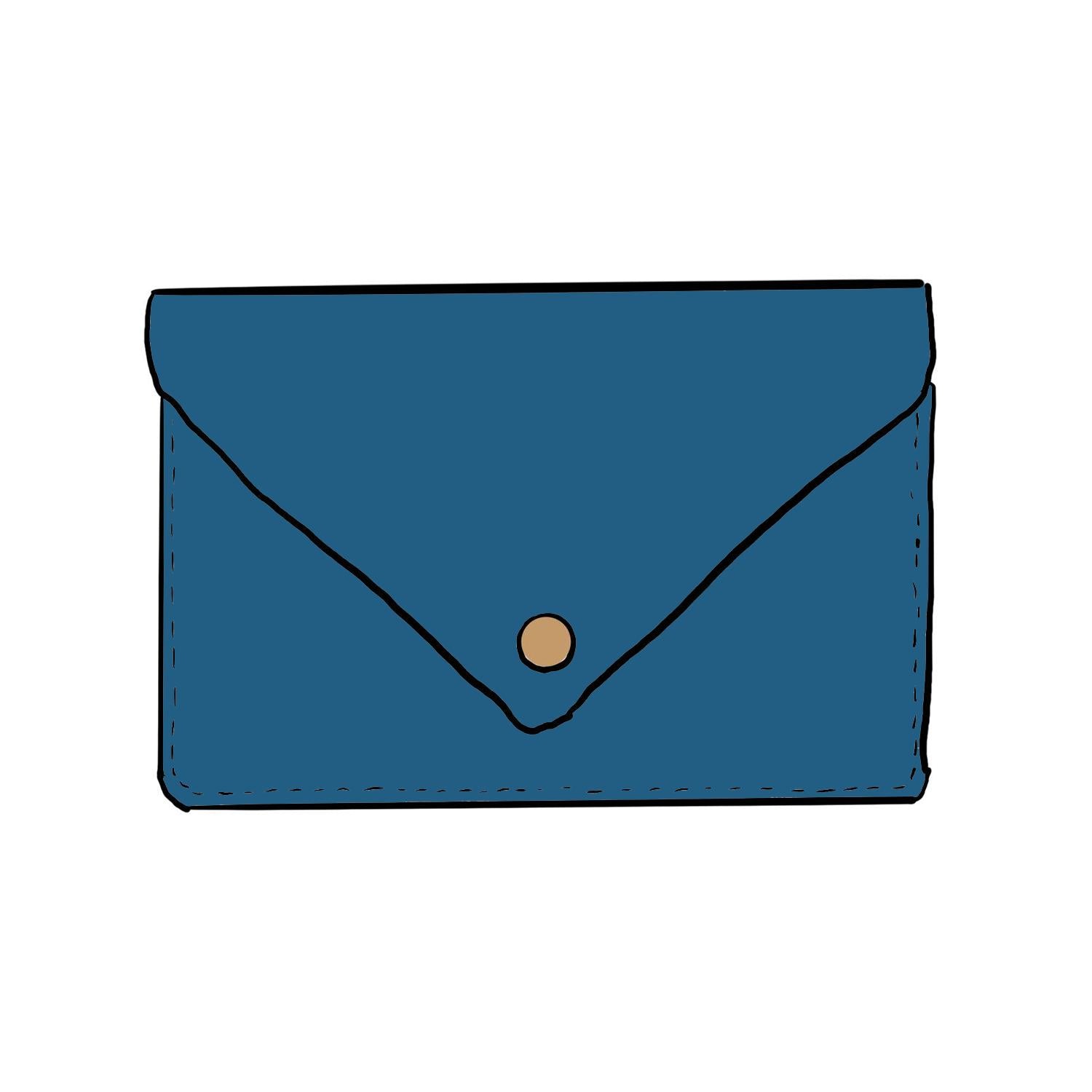 Leather Roulette Clutch