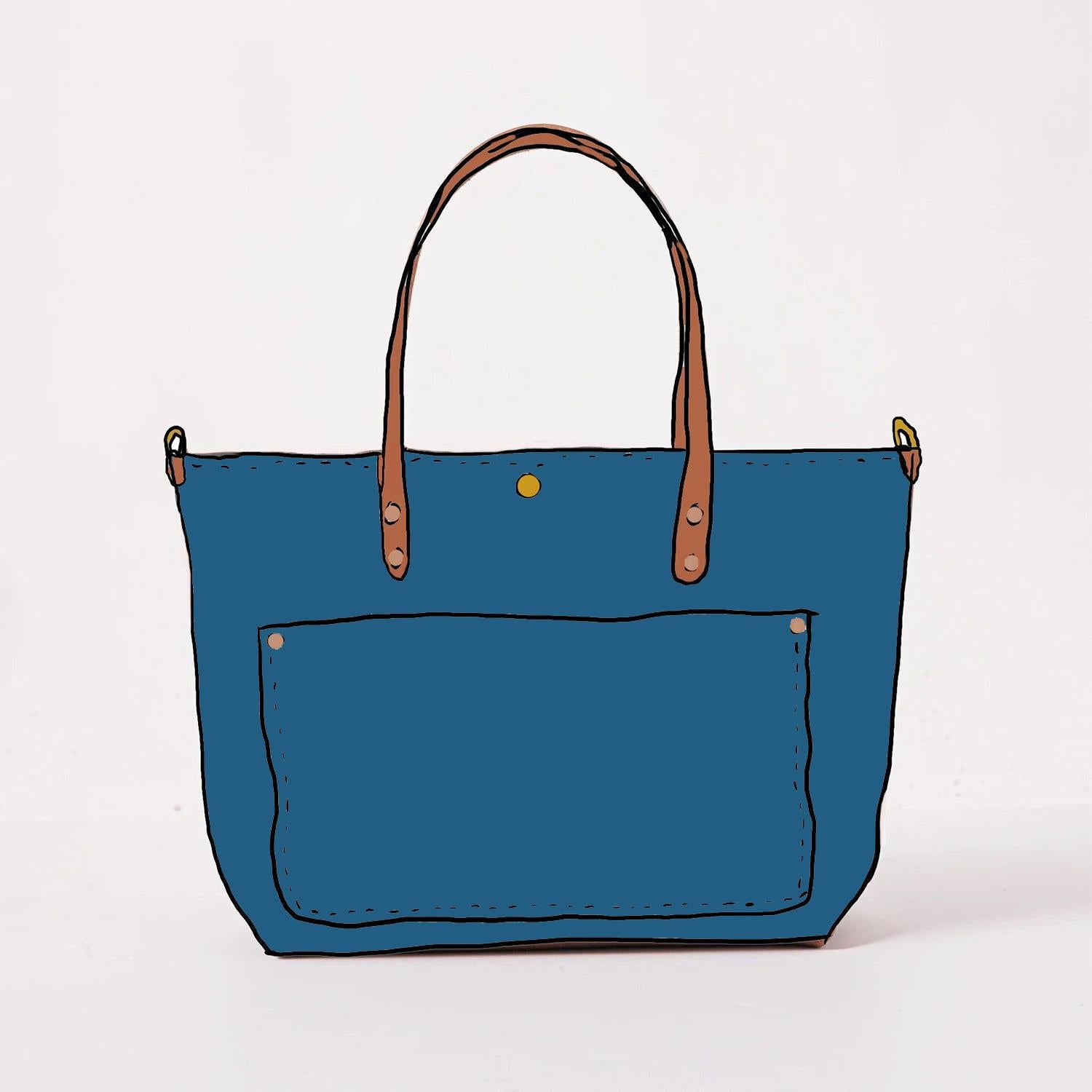 Leather Roulette East West Travel Tote