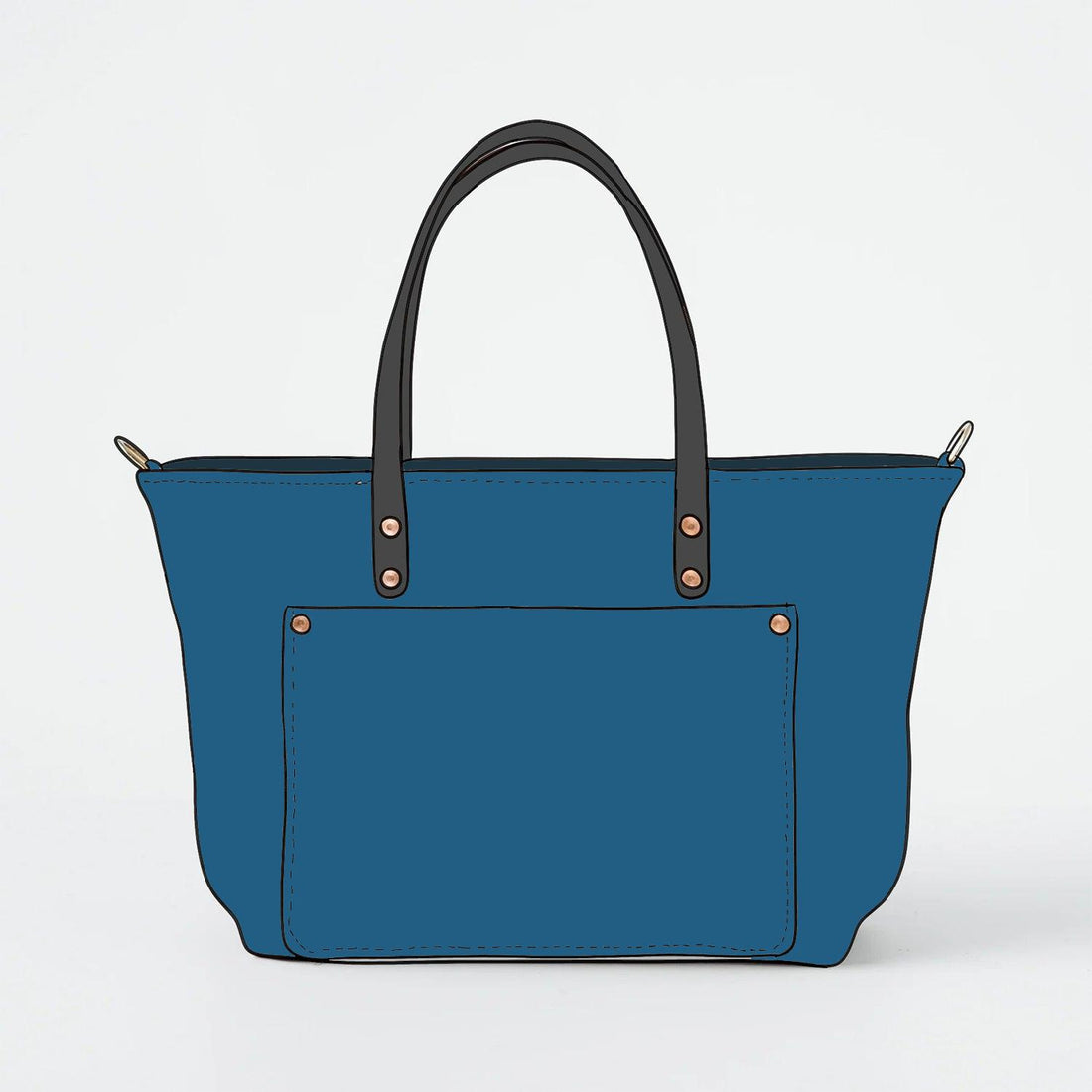 Leather Roulette Market Tote