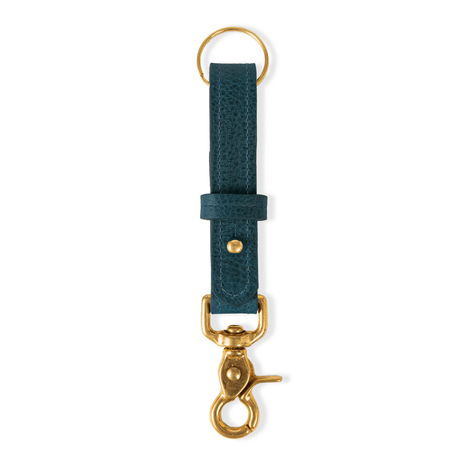 Dark Teal Bulldog Key Lanyard