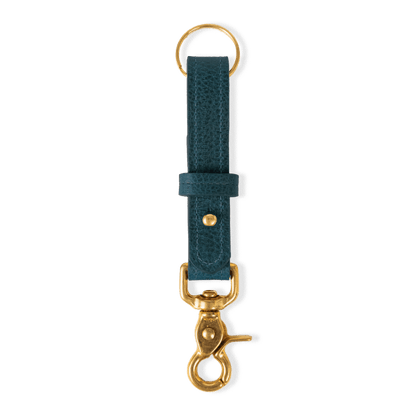 Dark Teal Bulldog Key Lanyard