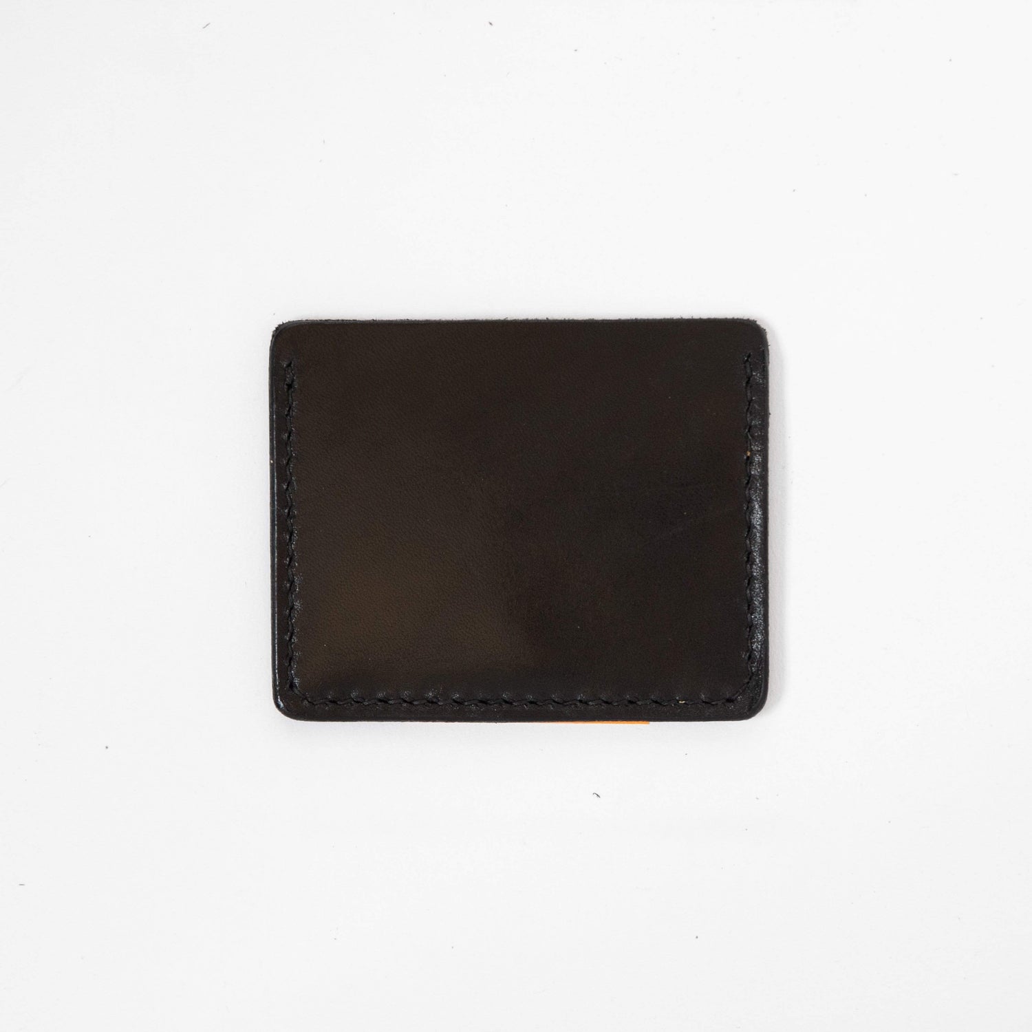Black Slim Card Wallet- slim wallet - mens leather wallet - KMM &amp; Co.