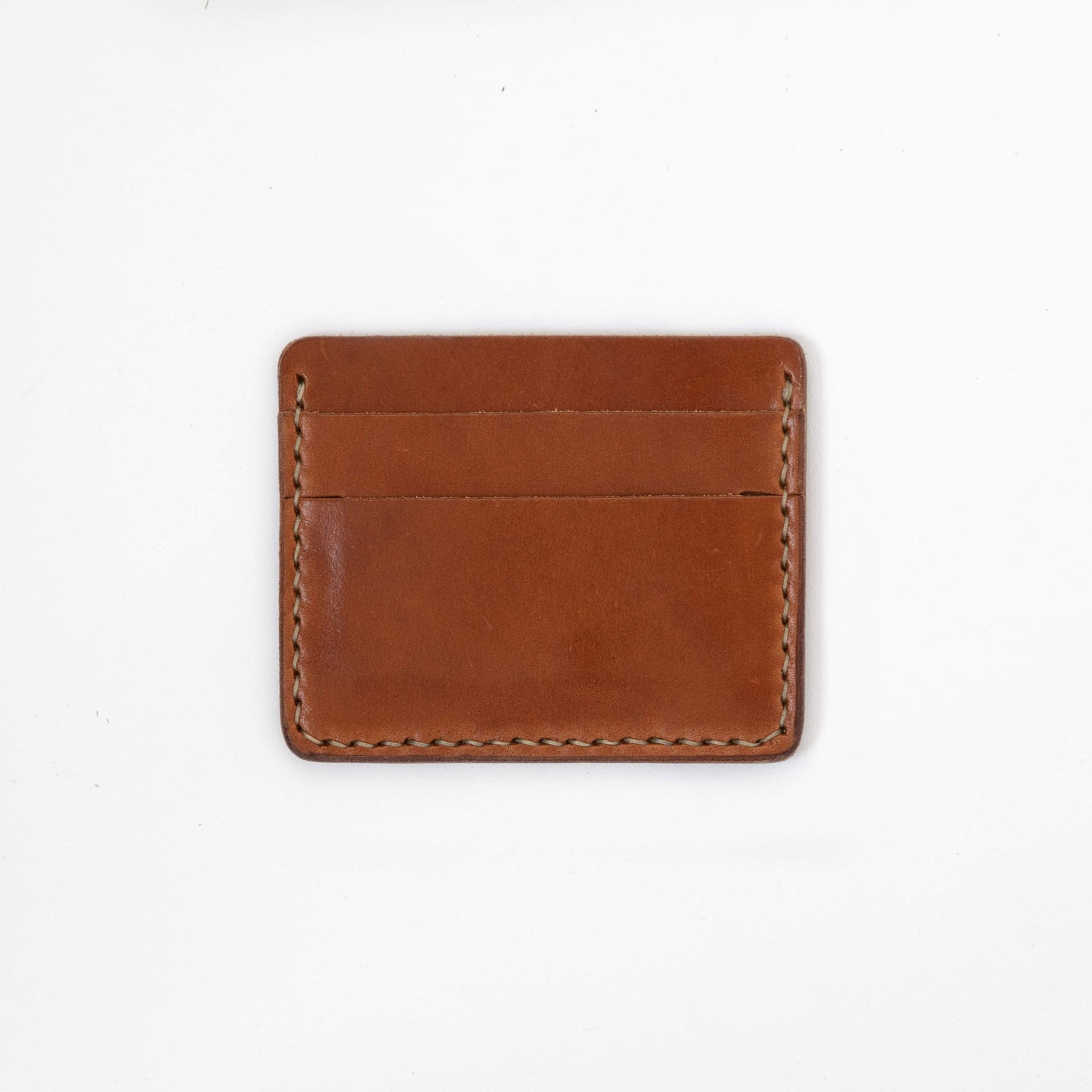 Buck Brown Slim Card Wallet- slim wallet - mens leather wallet - KMM &amp; Co.