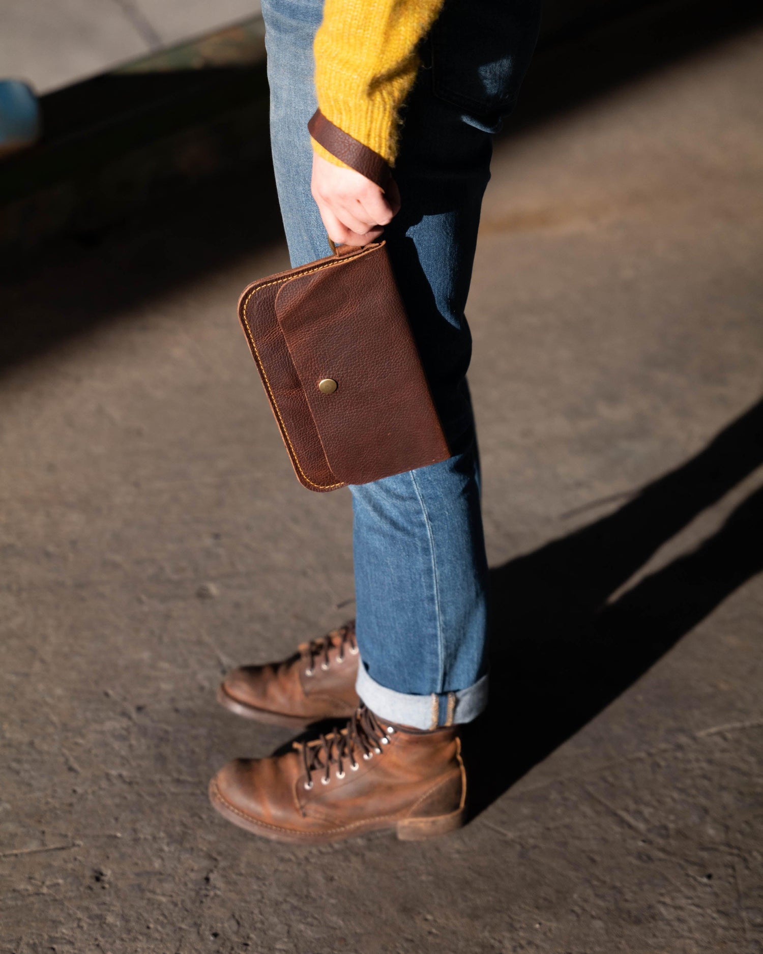 Crazy Horse Wristlet Clutch