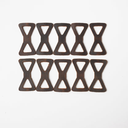 Brown Kodiak Leather Chain Links